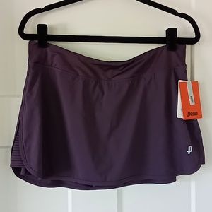 NWT Penn Athleisure Skirt Eggplant Purple Size Large